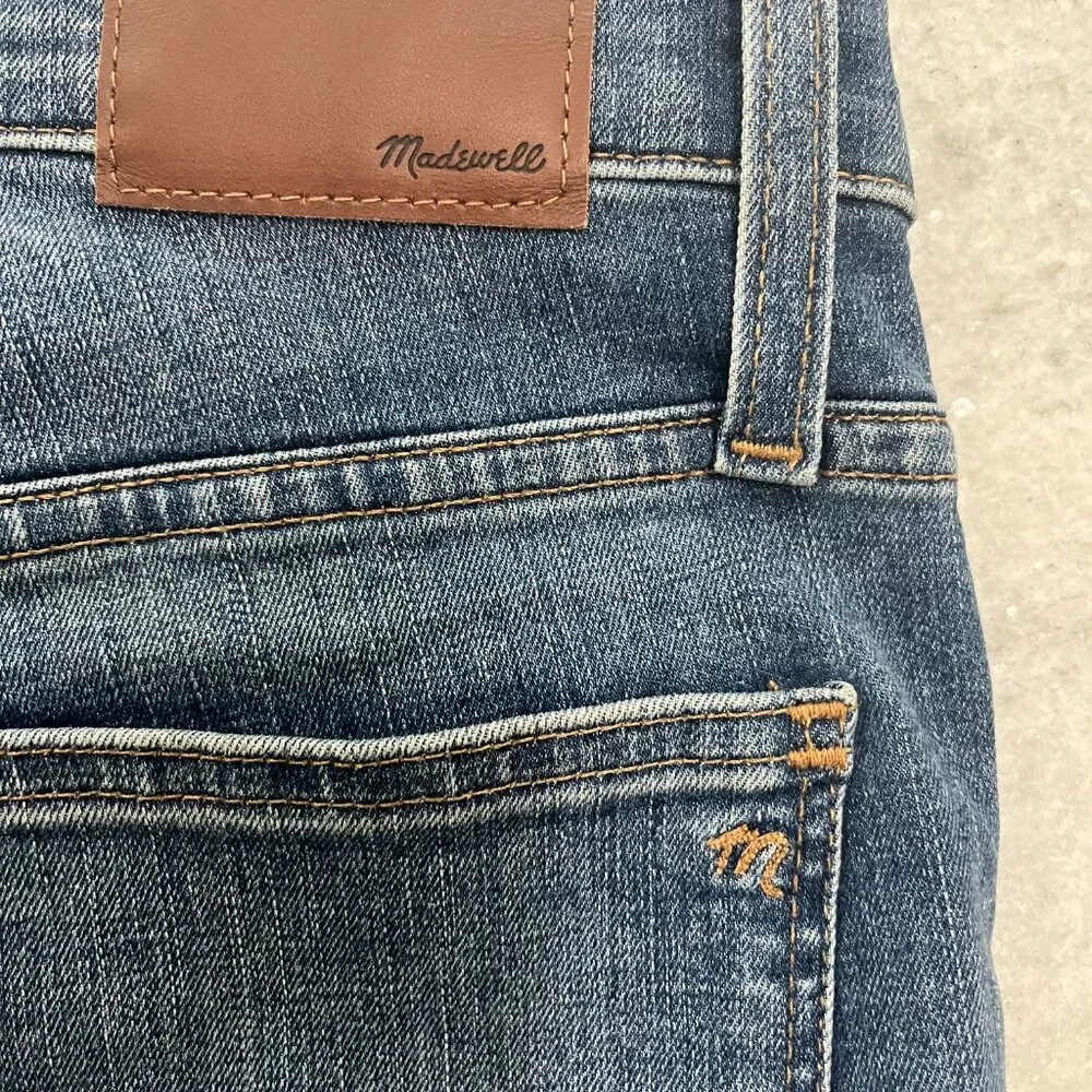 MADEWELL High Riser Skinny Distressed Jeans Drop Hem Ankle  Size 2